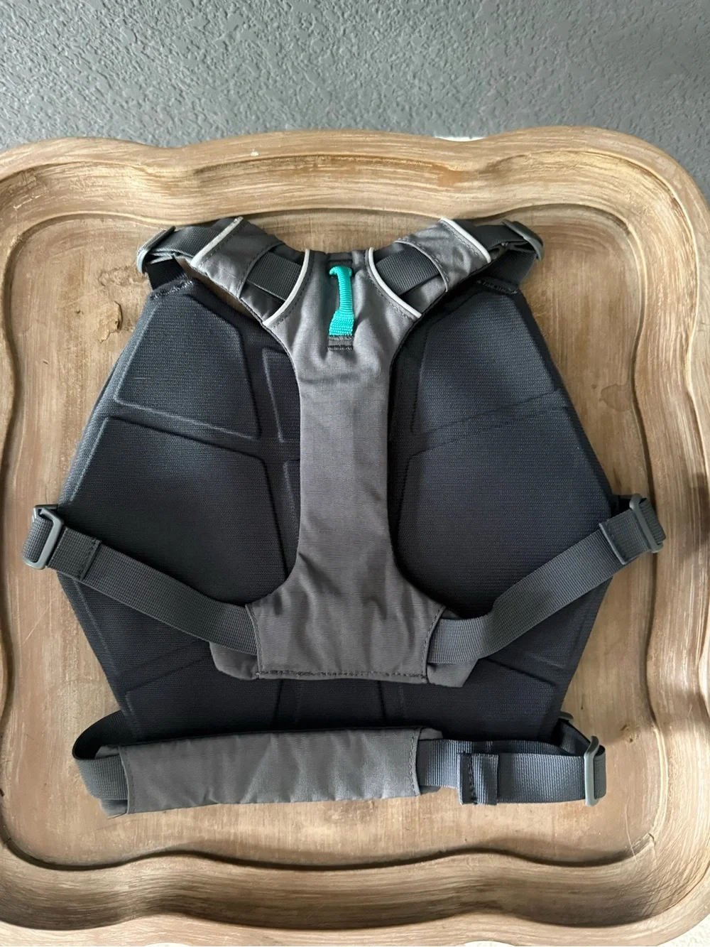 Ruffwear Gray Dog Pack with Teal Accents